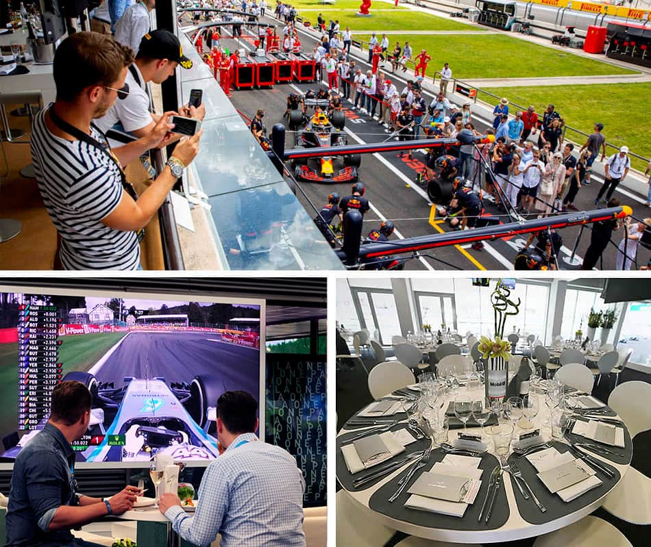 Exclusive hospitality for F1 Paddock Club at Grand Prix events from specialists Motor Passion